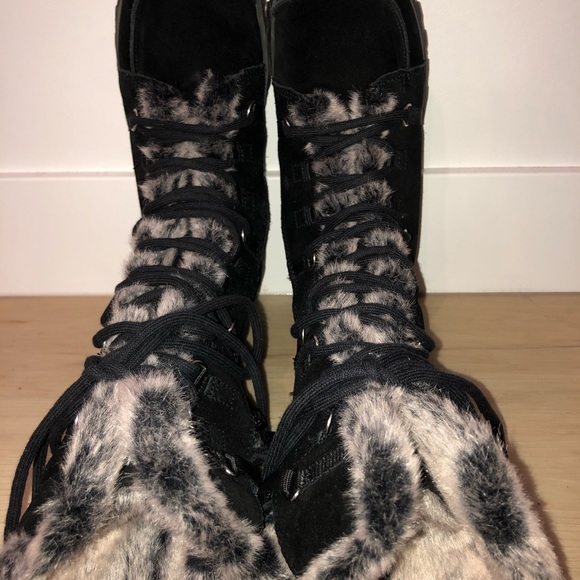 Tall Sketcher Suede Winter Boot - Picture 6 of 9